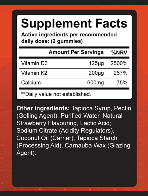 Vitamin D3 + K2 Gummies